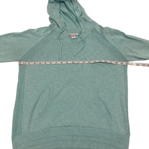 Athleta Evergreen Hoodie Sweater in Paradiso Blue Size S - Picture 7 of 8